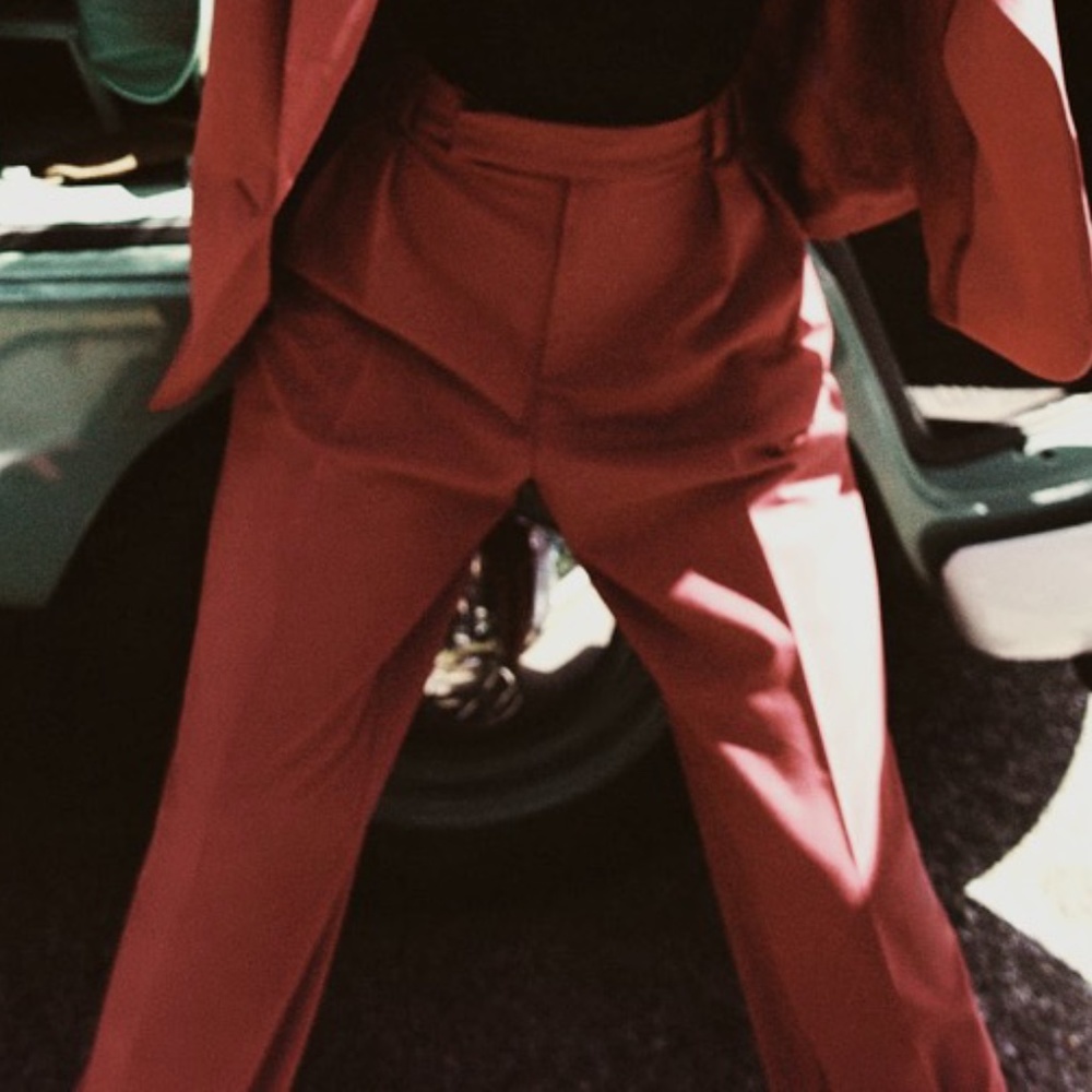 High Waisted Pleated Pants